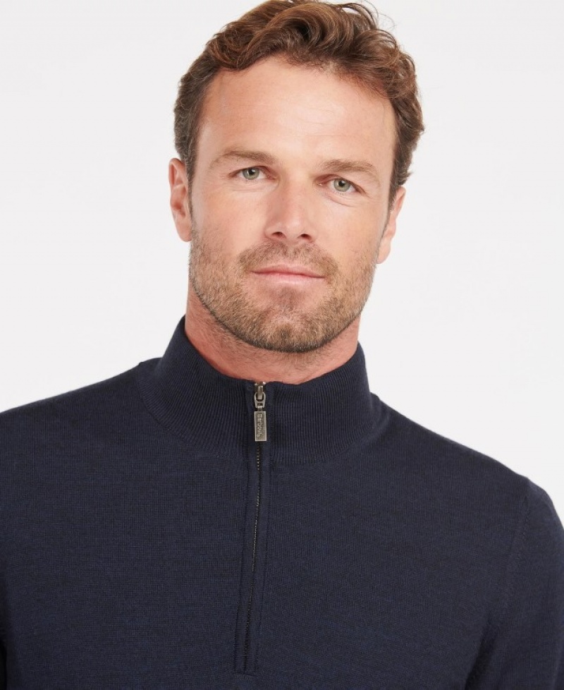 Barbour Gamlan Half Zip Albastri | OLON2486