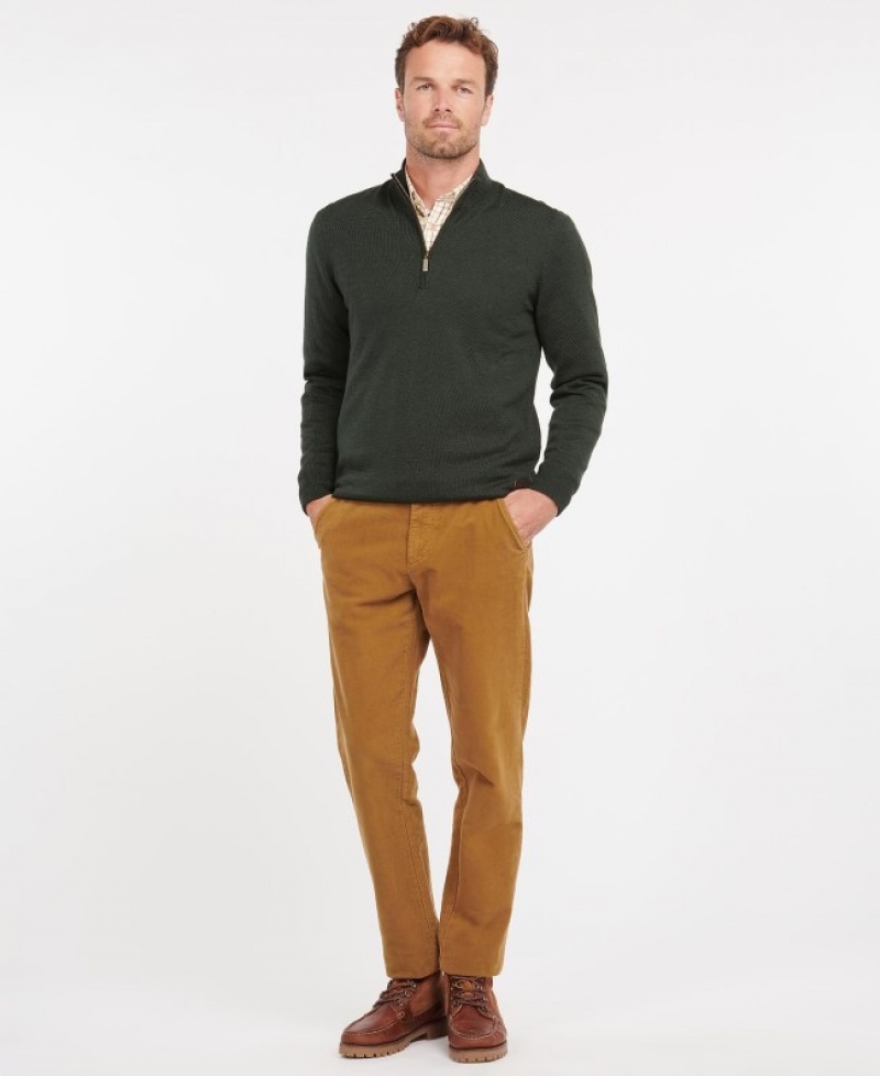 Barbour Gamlan Half Zip Verzi | FVJC9554