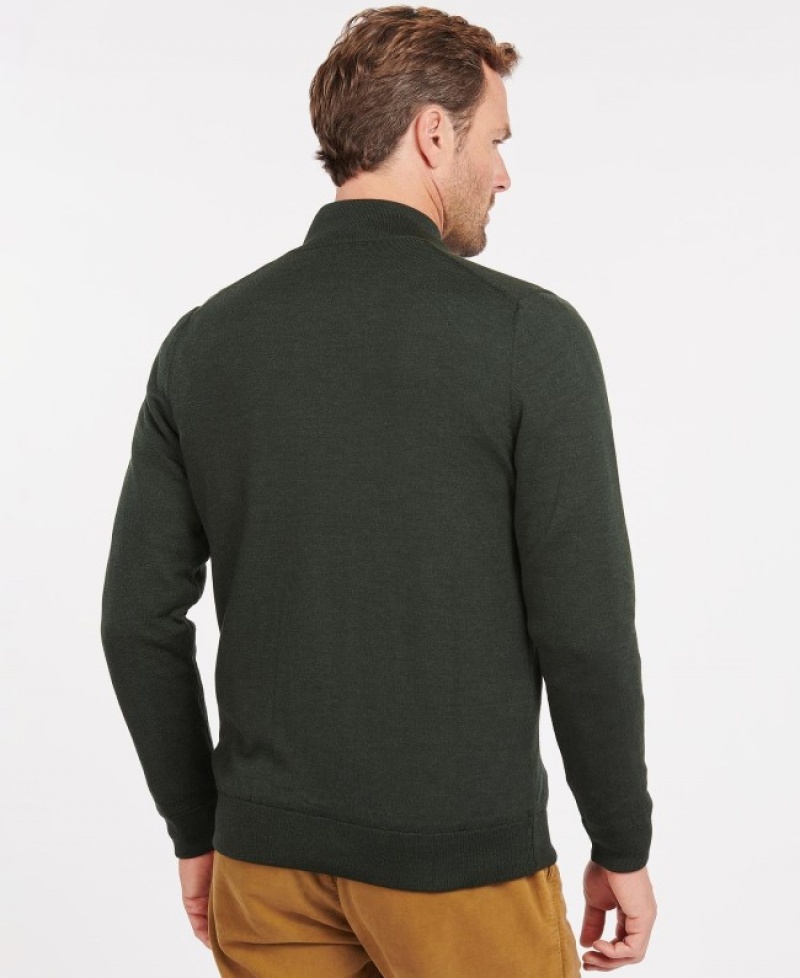 Barbour Gamlan Half Zip Verzi | FVJC9554