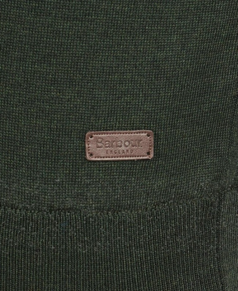 Barbour Gamlan Half Zip Verzi | FVJC9554
