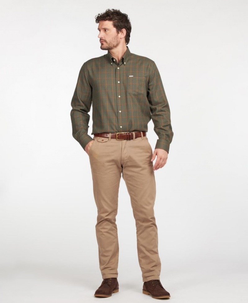 Barbour Henderson Thermo Weave Masline Verzi | HRQB8923