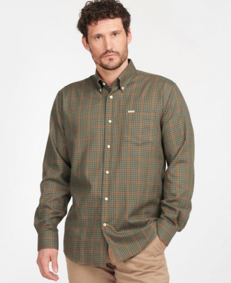 Barbour Henderson Thermo Weave Masline Verzi | HRQB8923