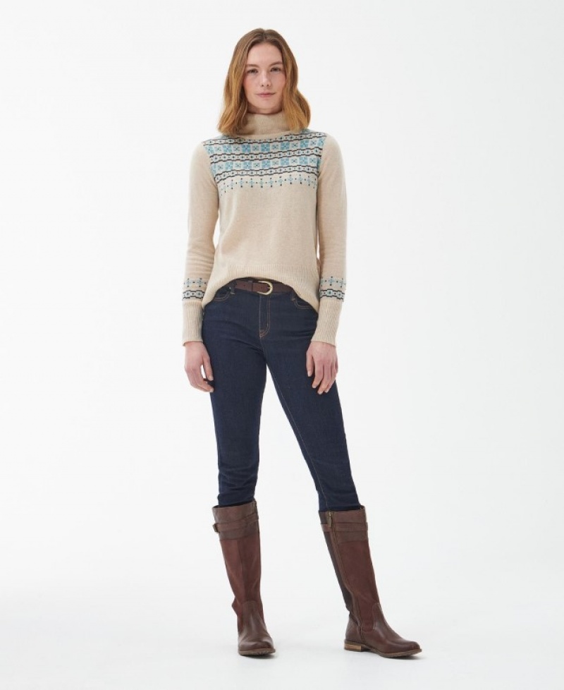 Barbour Herring Tricotate Bej | MUOK9888
