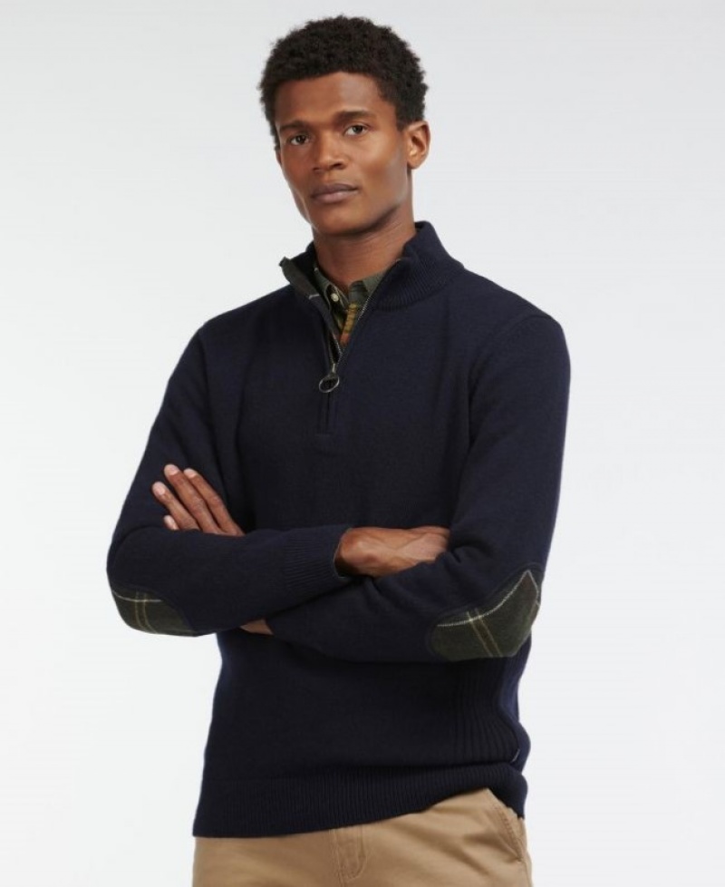 Barbour Holden Half Zip Albastri | ICCJ3726