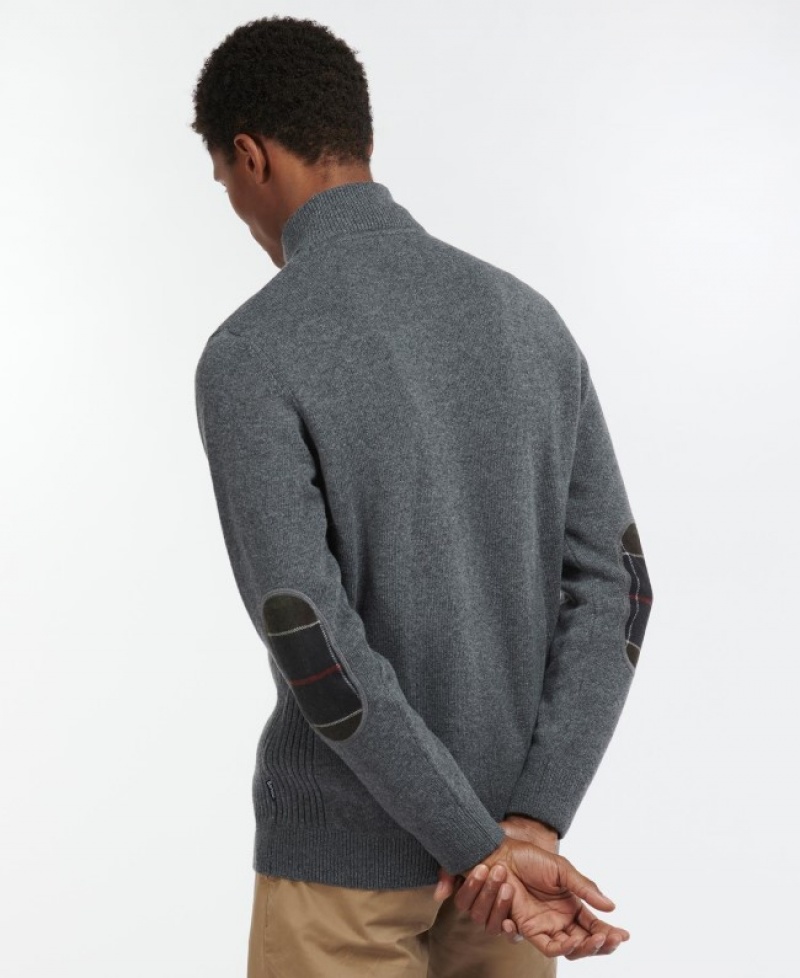Barbour Holden Half Zip Gri | ZLNC4306