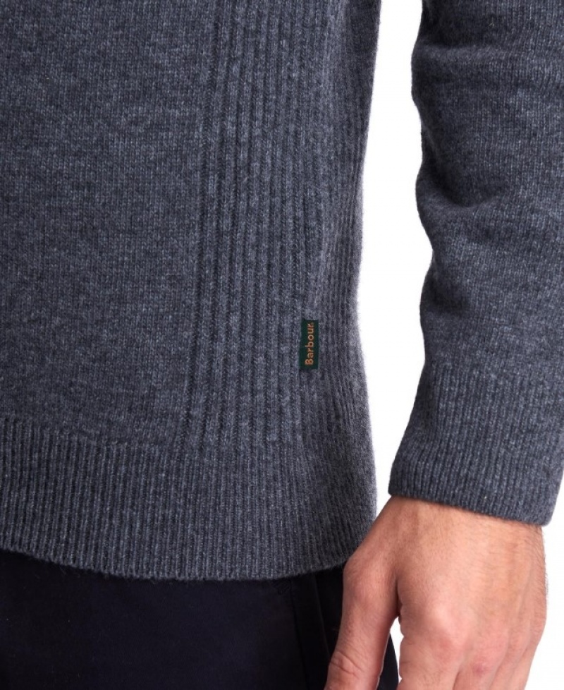 Barbour Holden Half Zip Gri | ZLNC4306