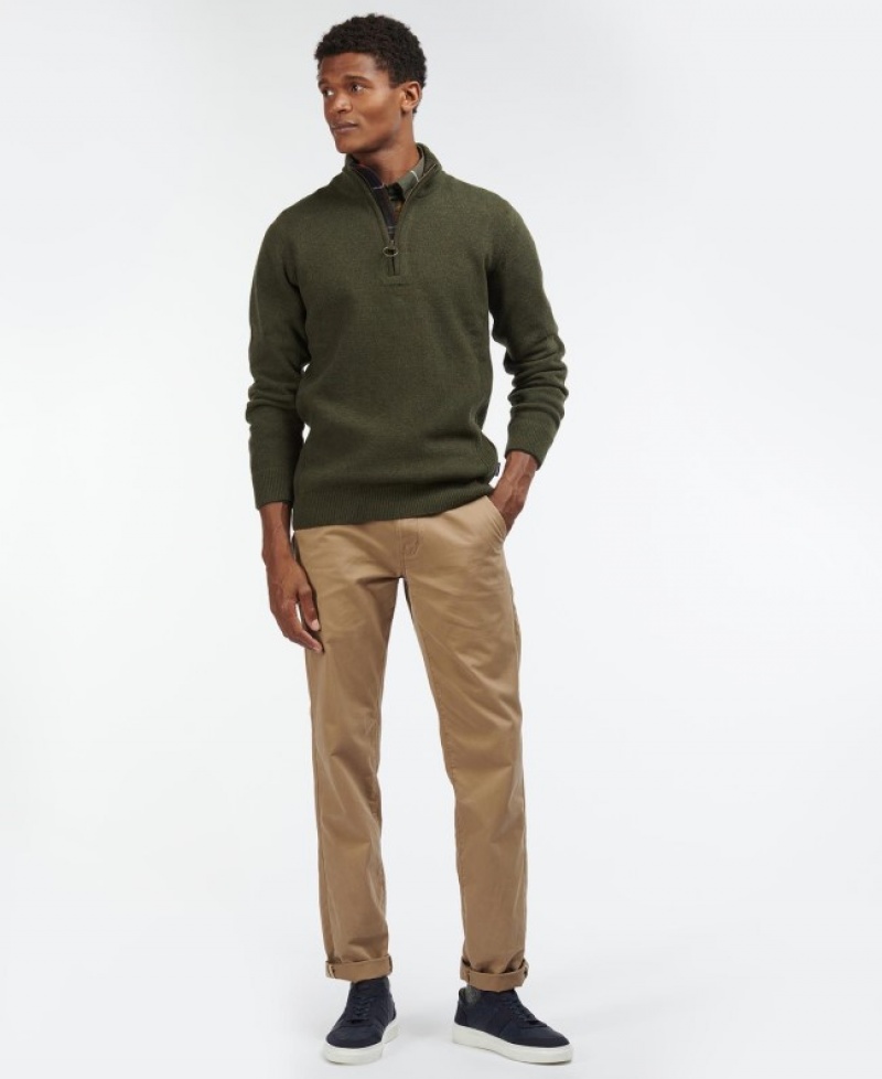 Barbour Holden Half Zip Verzi | ZEOZ0834