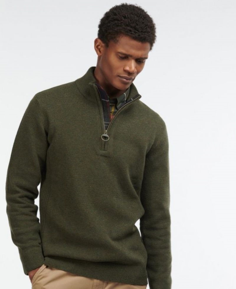 Barbour Holden Half Zip Verzi | ZEOZ0834