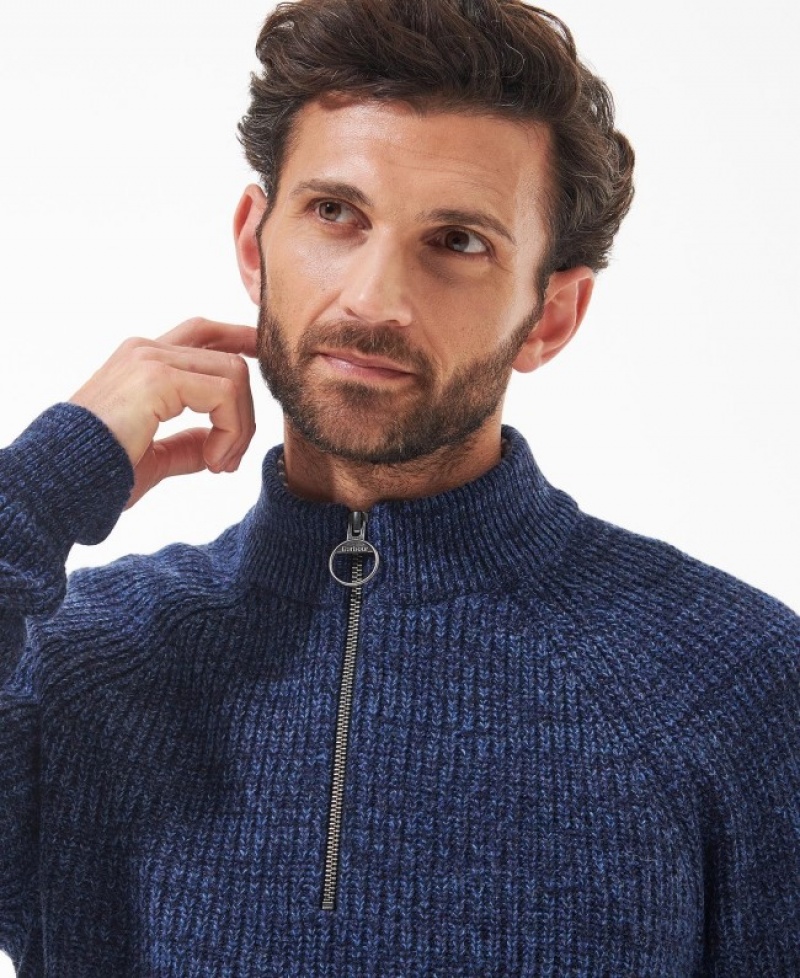 Barbour Horseford Half-Zip Bleumarin | QRLE8381