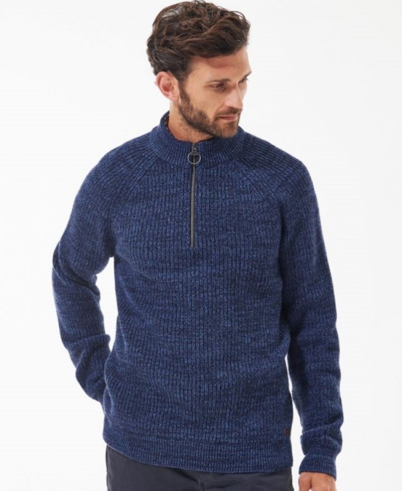 Barbour Horseford Half-Zip Bleumarin | QRLE8381