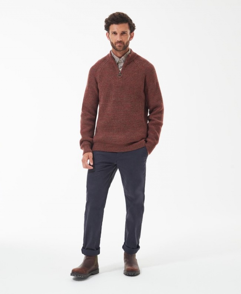 Barbour Horseford Half-Zip Portocalii | LTIA8385