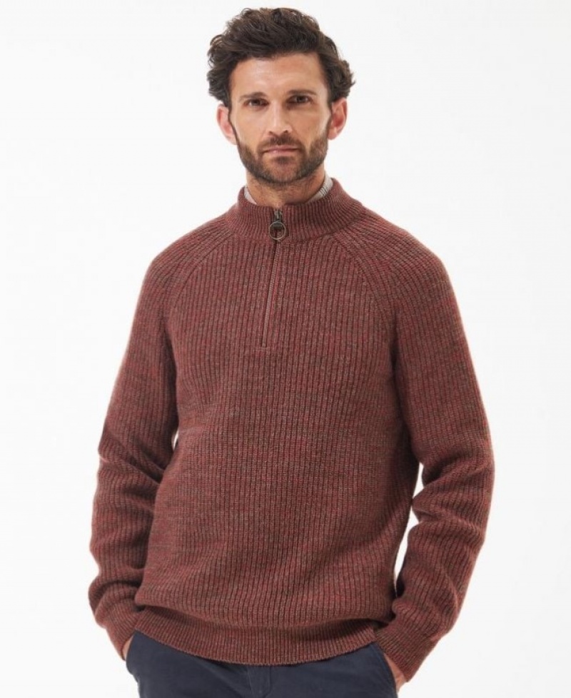 Barbour Horseford Half-Zip Portocalii | LTIA8385