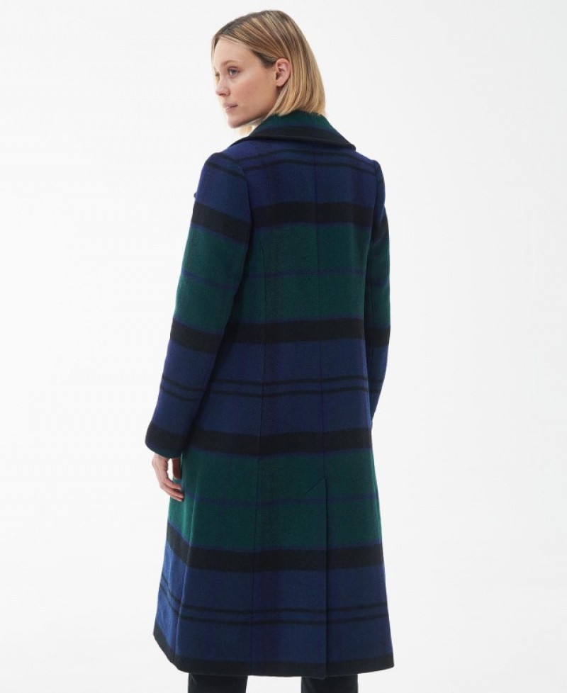 Barbour Inverraray Lână Longline Negrii | HOZQ4589