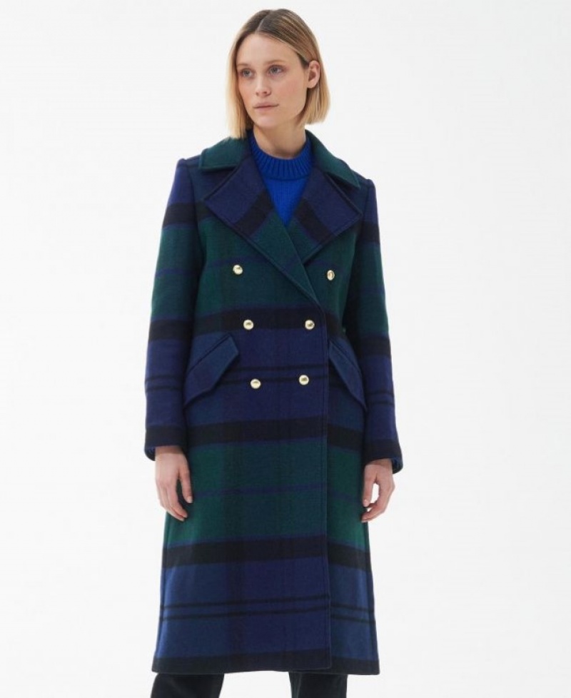 Barbour Inverraray Lână Longline Negrii | HOZQ4589