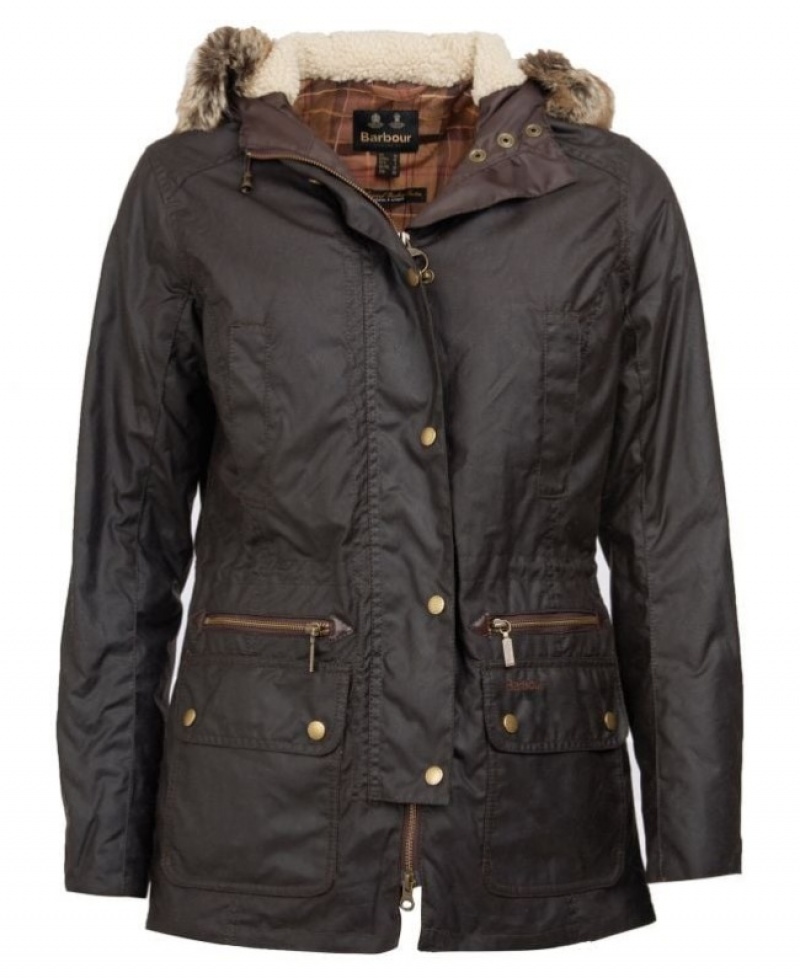 Barbour Kelsall Bumbac Parka Maro | FQSU3846