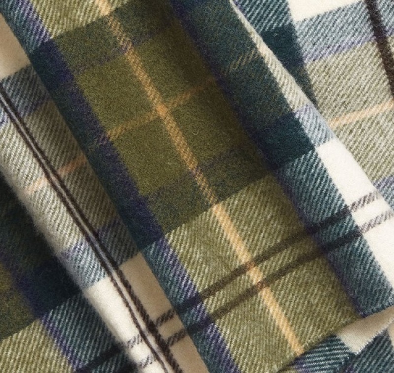Barbour Lână Cashmere Tartan Galbeni | NCYL1943