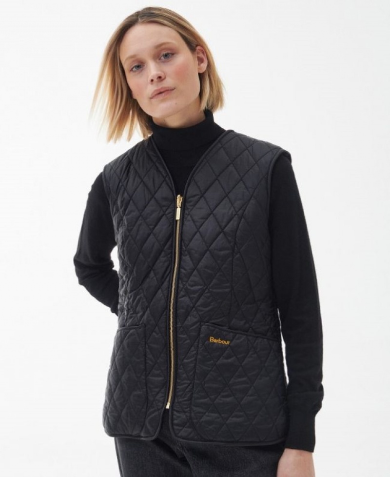 Barbour Markenfield Liner Waistcoat Negrii | TGOB0951