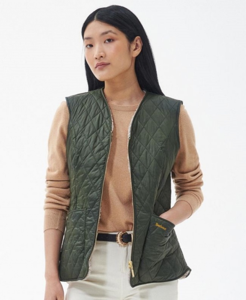 Barbour Markenfield Liner Waistcoat Verzi | POUI8883