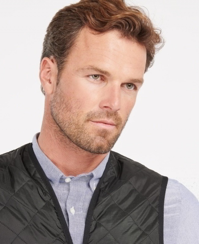 Barbour Matlasat Zip-In Liner Waistcoat Negrii | QQEF2620