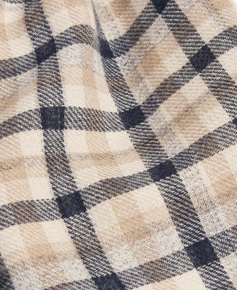 Barbour Montieth Reversible Tartan Bej | KBQP8955