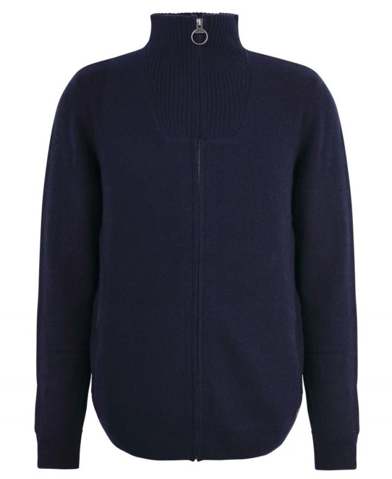 Barbour Nelson Essential Full-Zip Bleumarin | MRWJ3295