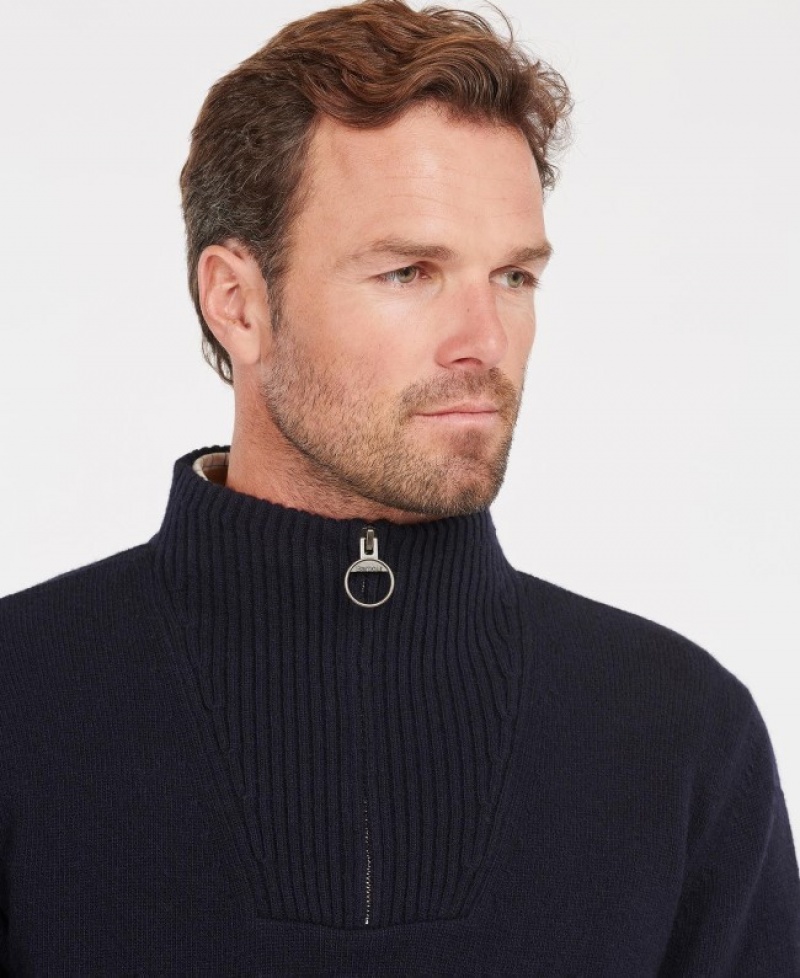 Barbour Nelson Essential Half Zip Bleumarin | NAXB1559