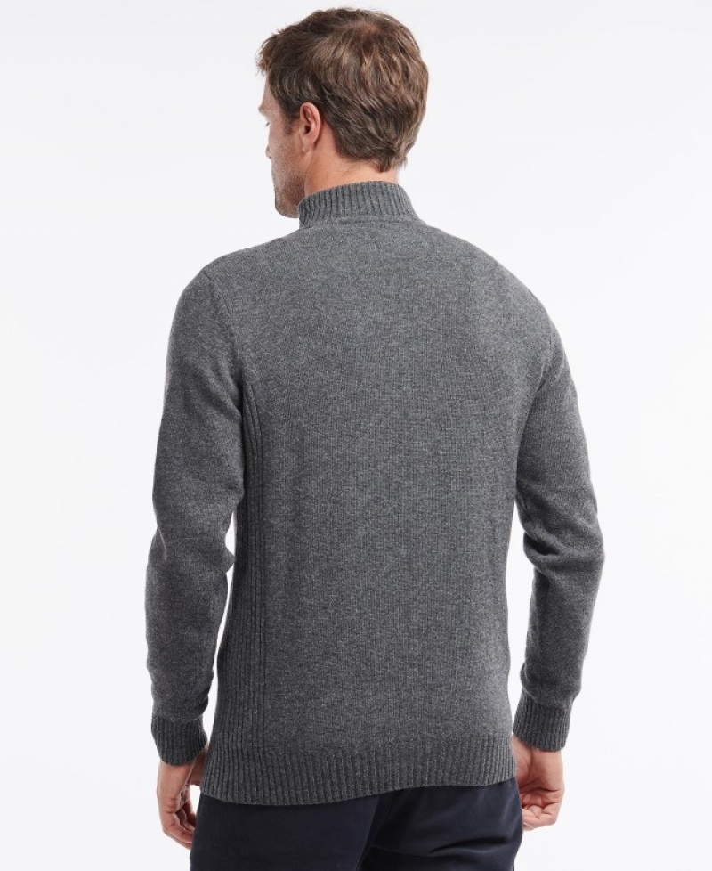 Barbour Nelson Essential Half Zip Gri | KSUO7624