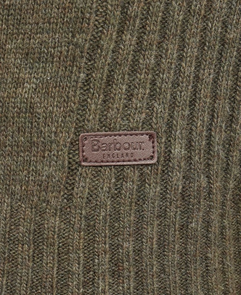 Barbour Nelson Essential Half Zip Masline Verzi | TNGK6473