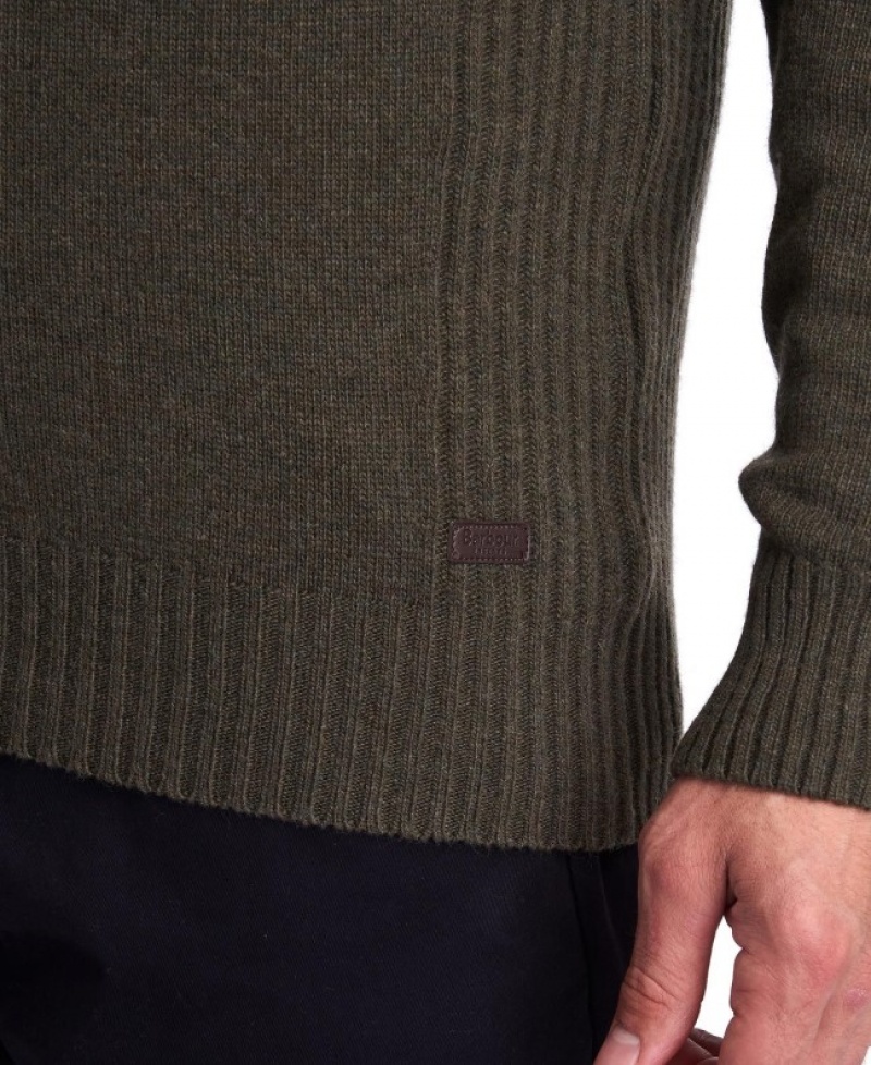 Barbour Nelson Essential Half Zip Masline Verzi | TNGK6473