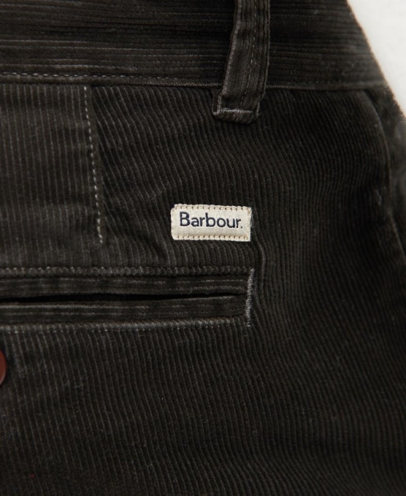 Barbour Neuston Stretch-Cord Negrii | VUEO2306