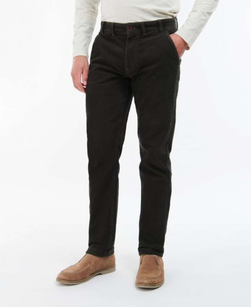 Barbour Neuston Stretch-Cord Negrii | VUEO2306