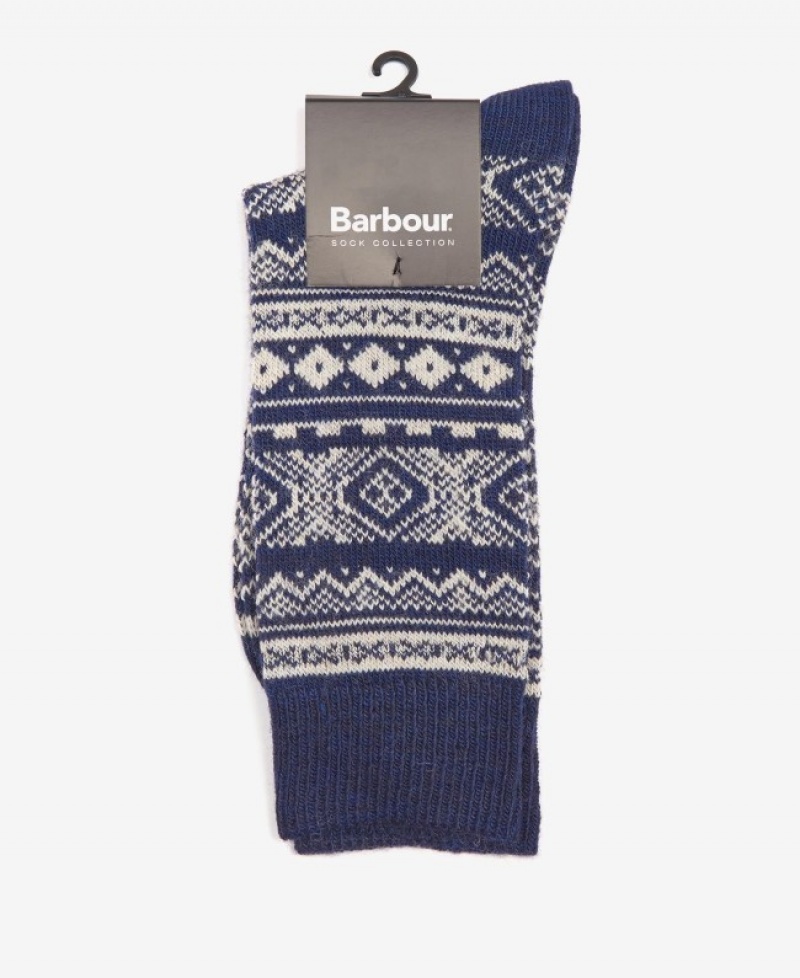 Barbour Onso Fairisle Albastri | HOYB2048