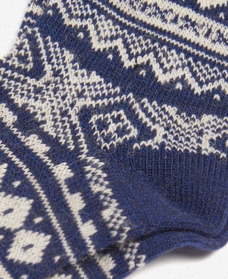 Barbour Onso Fairisle Albastri | HOYB2048