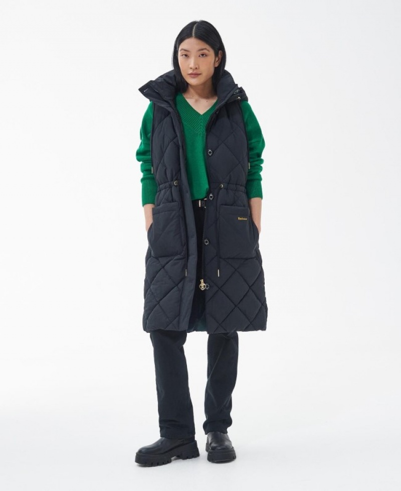 Barbour Orinsay Gilet Negrii | ZSDV1032