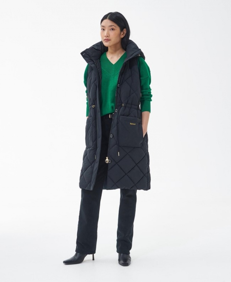 Barbour Orinsay Gilet Negrii | ZSDV1032