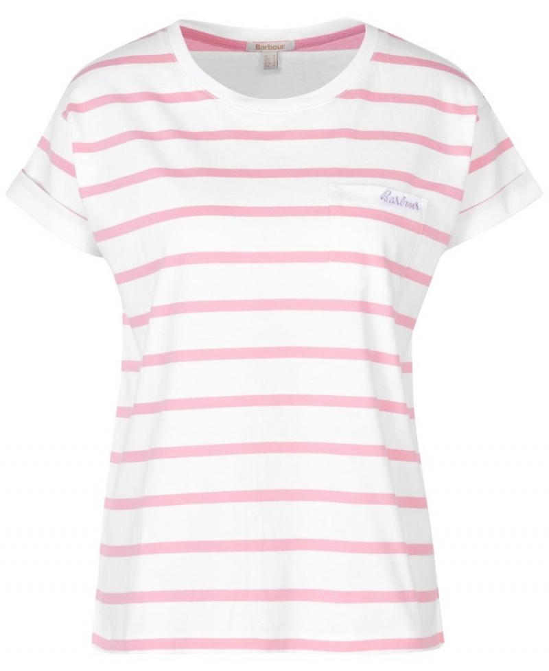 Barbour Otterburn Stripe Albi Roz | DEEX8373