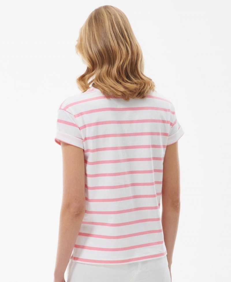 Barbour Otterburn Stripe Albi Roz | DEEX8373