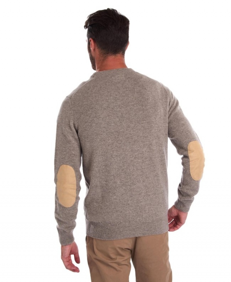 Barbour Patch Crew Neck Bej | FNNP0710