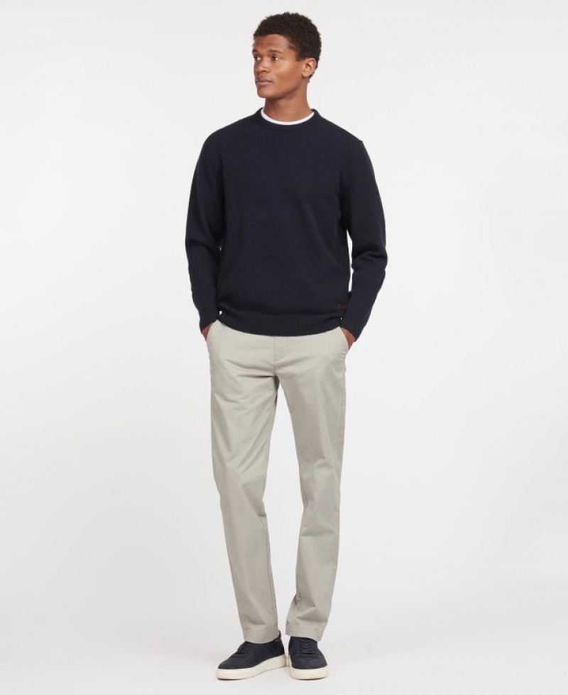 Barbour Patch Crew Neck Bleumarin | JUXO9085