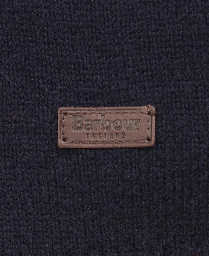 Barbour Patch Crew Neck Bleumarin | JUXO9085