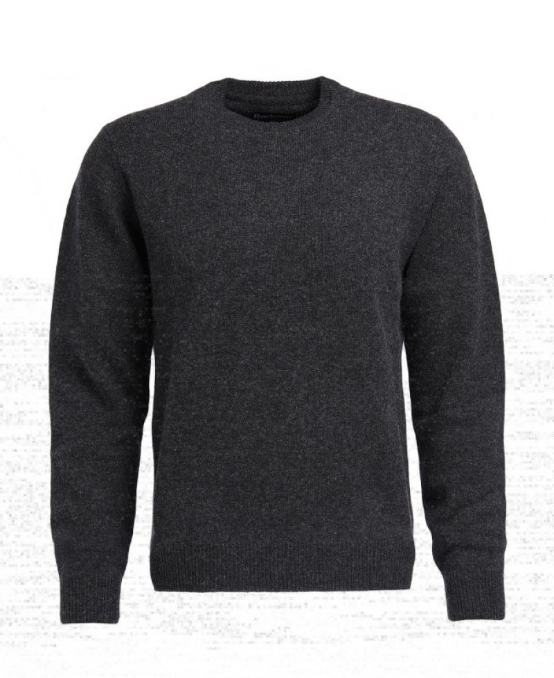 Barbour Patch Crew Neck Gri | IDAX9358