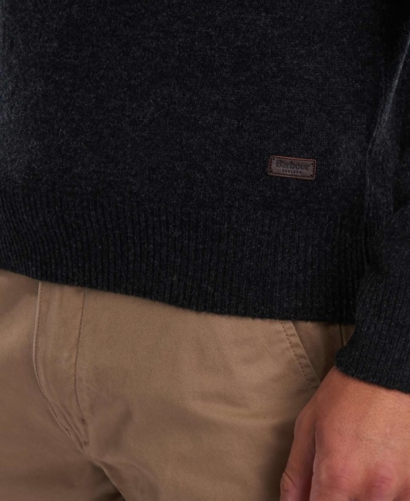 Barbour Patch Crew Neck Gri | IDAX9358