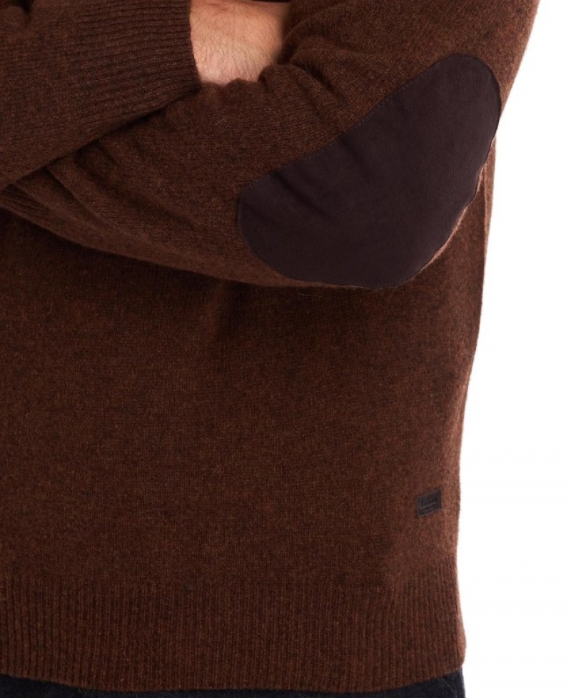 Barbour Patch Crew Neck Portocalii Inchis | LNPP3107