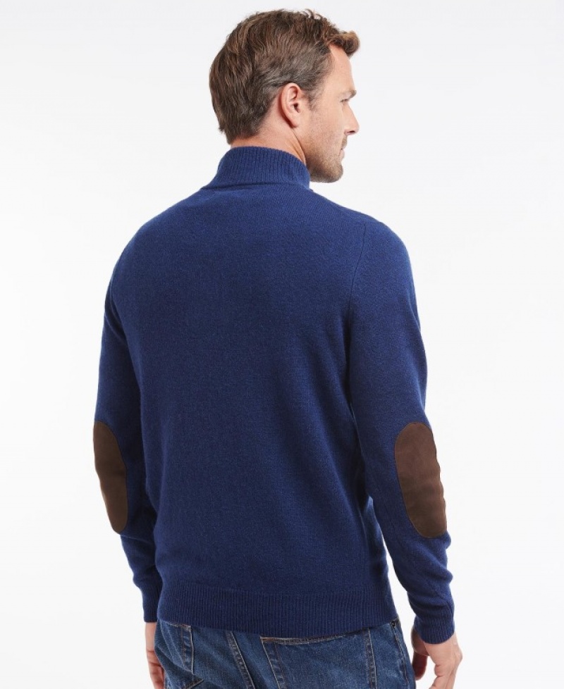 Barbour Patch Half Zip Albastri Inchis | MNQL0643