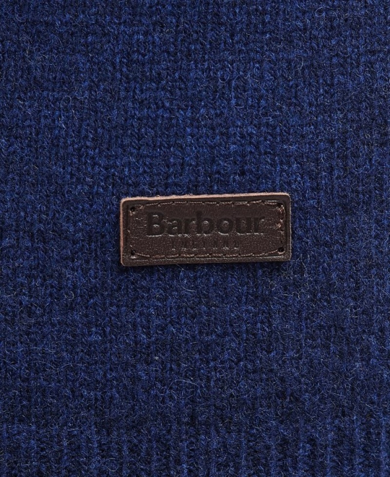 Barbour Patch Half Zip Albastri Inchis | MNQL0643
