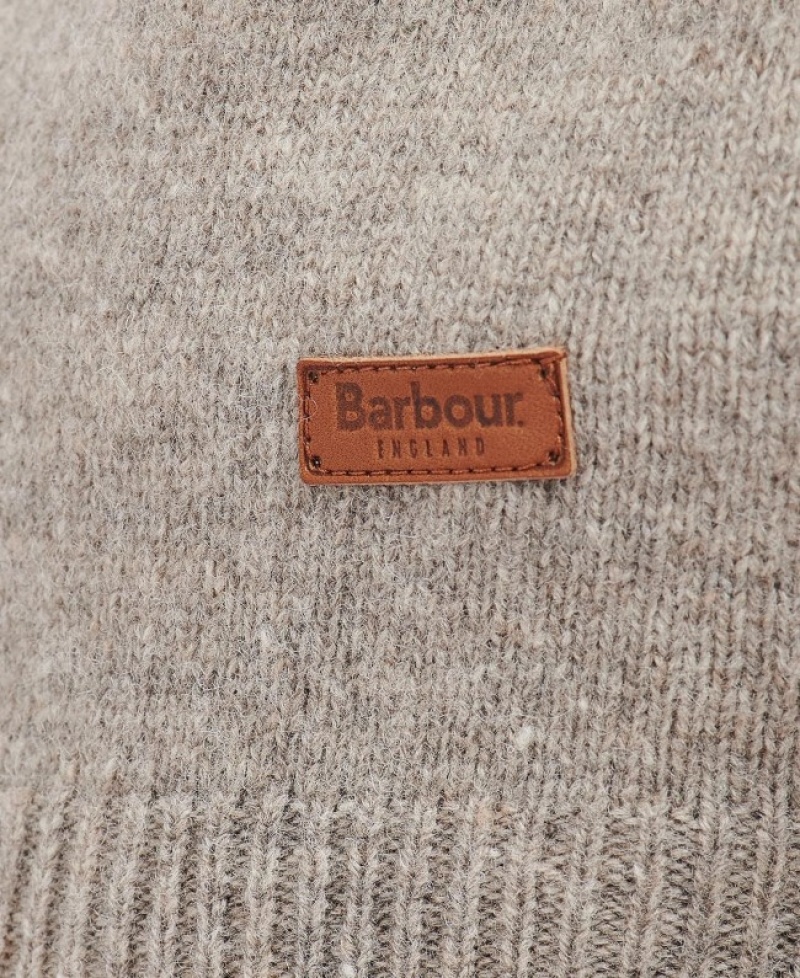 Barbour Patch Half Zip Bej | NCBG3345