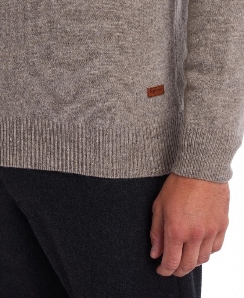 Barbour Patch Half Zip Bej | NCBG3345