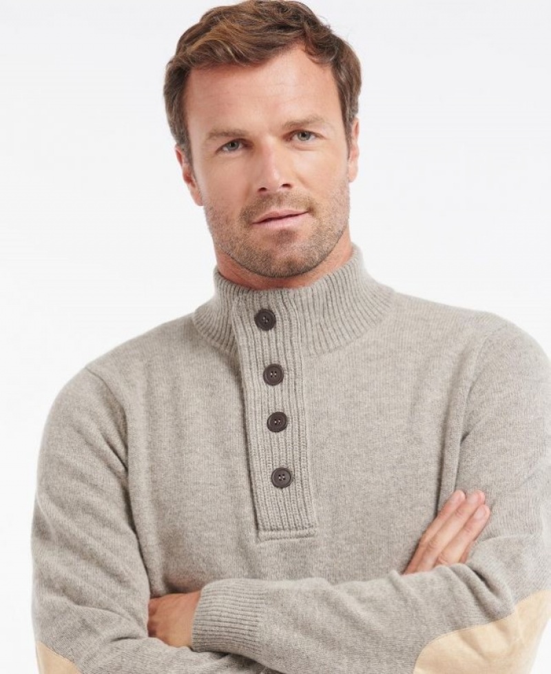 Barbour Patch Half Zip Bej | NCBG3345