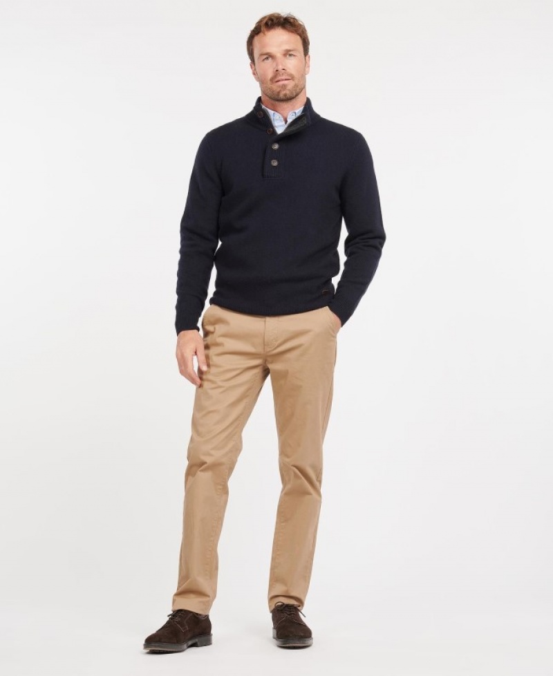 Barbour Patch Half Zip Bleumarin | FAAN0191