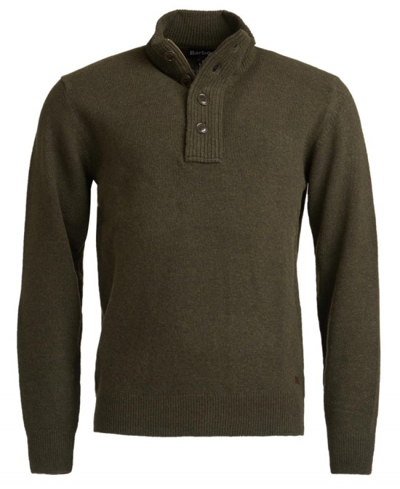 Barbour Patch Half Zip Masline Verzi | MRMT4873